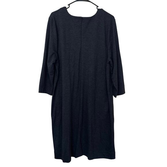 NWT J. Jill Ponte Knit Crew Pullover Patch Pockets Relaxed Shirt Dress Size XL - Picture 2 of 10